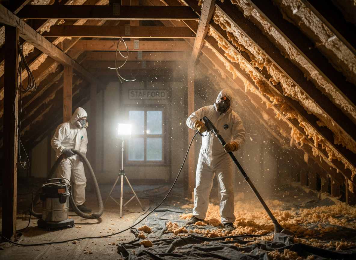 Mortgage Lender Spray Foam Removal in Stafford, Staffordshire