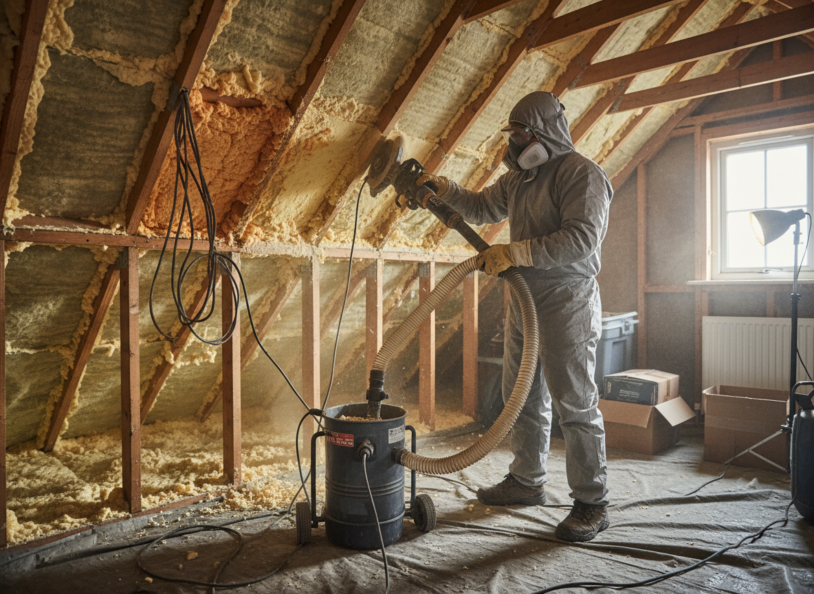 Residential Spray Foam Removal in Stafford, Staffordshire