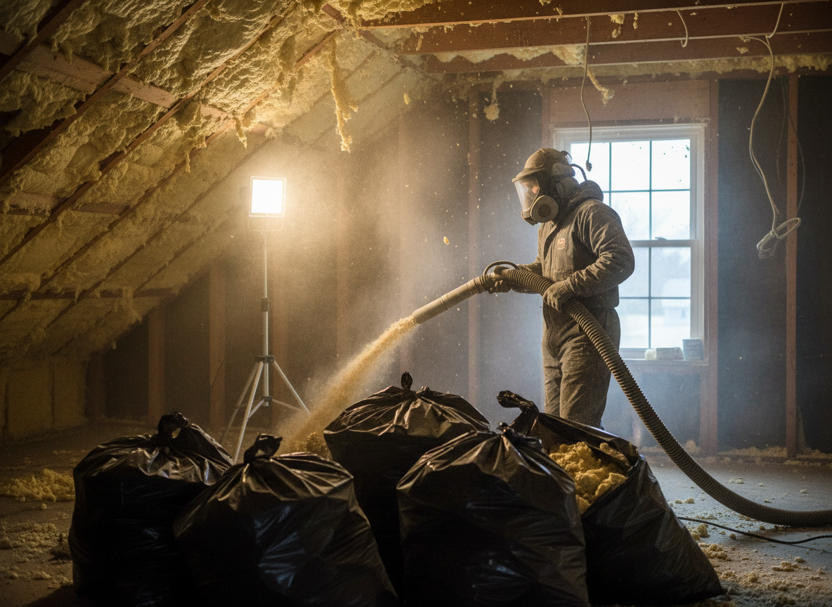 Spray Foam Insulation Removal in Stafford, Staffordshire